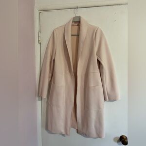 Philosophy Pink Faux Suede Trench Coat